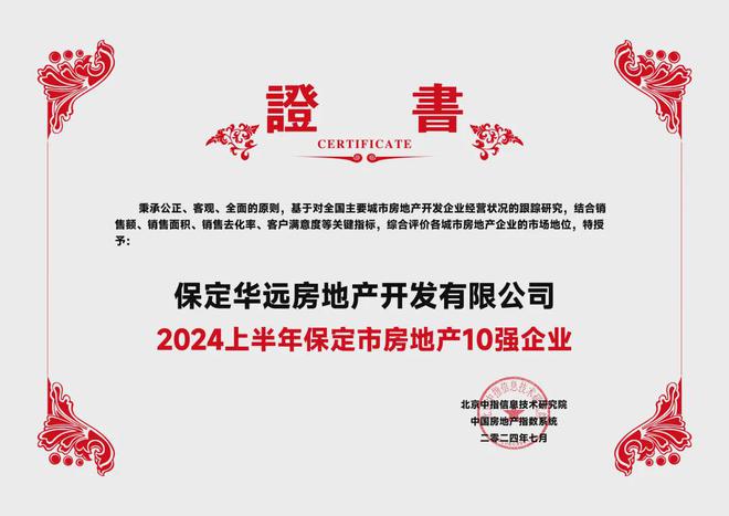 米乐M6网站保定华远地产：与都邑共开展 启幕人居新篇章(图1)